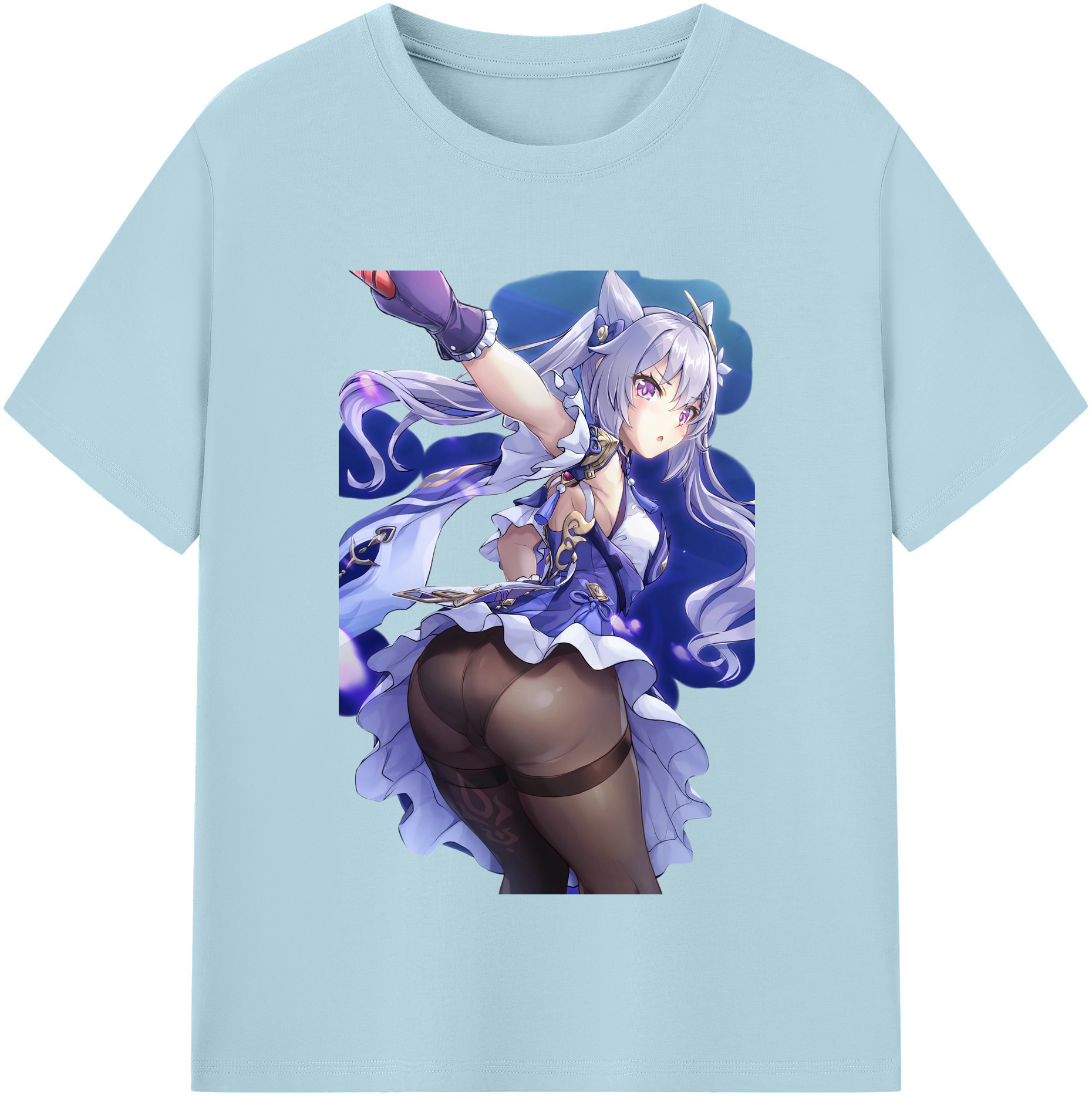 げんし神 刻晴 こくせい genshin Kokusei 綿100％半袖Tシャツ（フロントプリント）